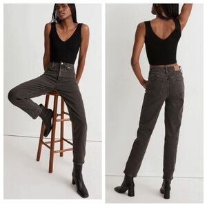 New! Madewell The Perfect Vintage Jeans faded black denim 19578